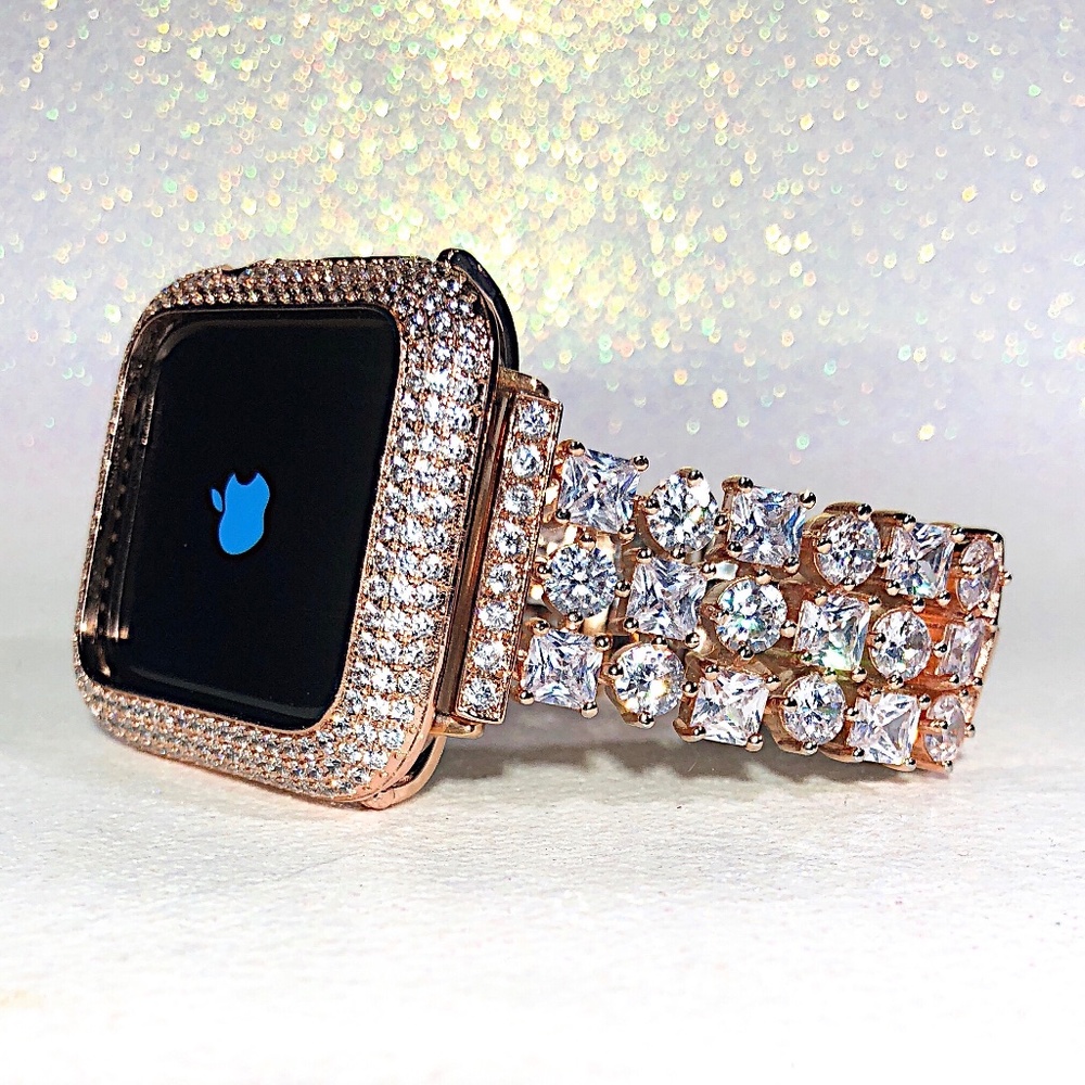 New Apple Watch band and case Rose gold Various sizes available.